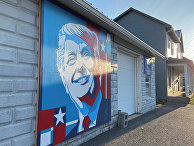 3 ноября 2020. Граффити с изображением Дональда Трампа в Пенсильвании, США 3 ноября 2020. Граффити с изображением Дональда Трампа в Пенсильвании, США