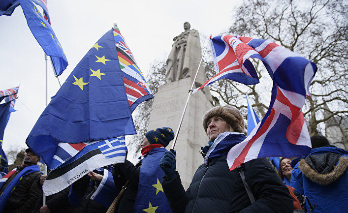 Акция против Brexit в Лондоне
