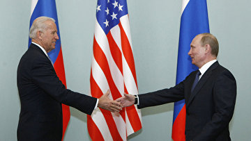 Встреча Владимира Путина с Джозефом Байденом в Москве 10 марта 2011 года