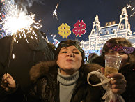 Встреча Нового года на Красной площади в Москве Встреча Нового года на Красной площади в Москве