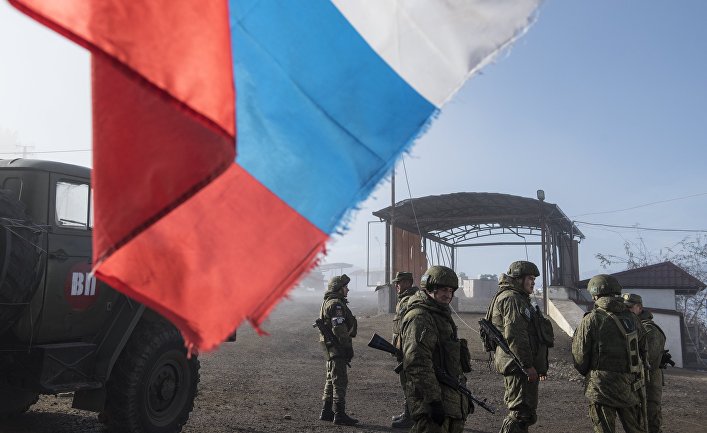Концерт на блокпосту российских миротворцев в Карабахе Концерт на блокпосту российских миротворцев в Карабахе