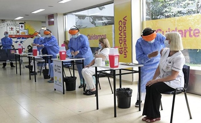 Вакцинация российской вакциной от коронавируса в Аргентине Вакцинация российской вакциной от коронавируса в Аргентине