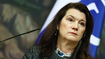 Встреча глав МИД РФ и Швеции С. Лаврова и А. Линде
