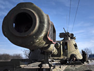 Танк украинской армии рядом с Артемовском Танк украинской армии рядом с Артемовском