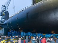 Спуск на воду атомной подлодки "Новосибирск" проекта "Ясень-М" в Северодвинске Спуск на воду атомной подлодки "Новосибирск" проекта "Ясень-М" в Северодвинске