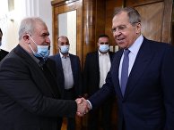Встреча главы МИД РФ С. Лаврова с руководителем фракции движения Хизбаллы М. Раадом Встреча главы МИД РФ С. Лаврова с руководителем фракции движения Хизбаллы М. Раадом