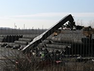 Строительство газопровода "Северный поток-2" в Германии Строительство газопровода "Северный поток-2" в Германии