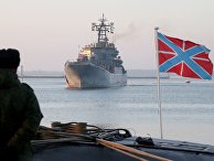 Большой десантный корабль (БДК) «Калининград» в военной гавани Балтийска Большой десантный корабль (БДК) «Калининград» в военной гавани Балтийска