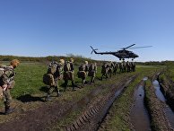 Отработка десантирования с вертолетов Ми-8АМТШ "Терминатор" в Краснодарском крае Отработка десантирования с вертолетов Ми-8АМТШ "Терминатор" в Краснодарском крае