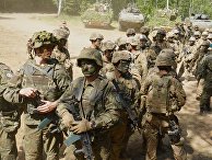 Польские и американские военные на учениях НАТО «Защитник Европы» Польские и американские военные на учениях НАТО «Защитник Европы»