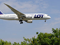 Самолет авиакомпании Polish Airlines Самолет авиакомпании Polish Airlines