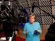 Канцлер Германии Ангела Меркель делает заявление по итогам первого дня саммита лидеров стран ЕС Канцлер Германии Ангела Меркель делает заявление по итогам первого дня саммита лидеров стран ЕС