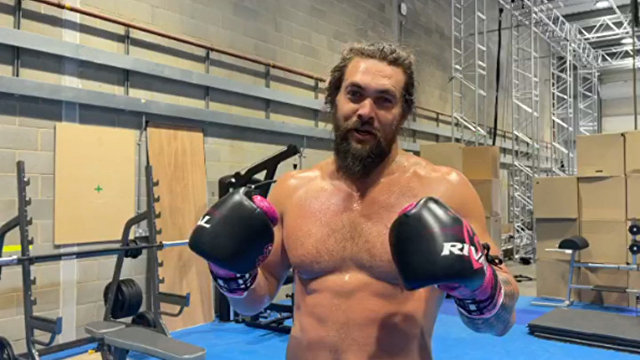 Men’s Health (Австралия): интенсивная тренировка по боксу от Аквамена – Джейсон Момоа за работой