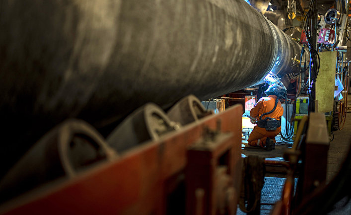Специалисты трубоукладочной баржи «Фортуна» осуществили сварку последней трубы второй нитки газопровода «Северный поток ‑ 2».